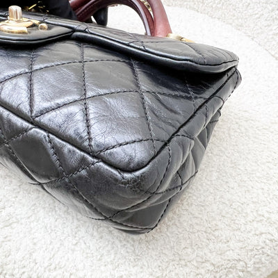 Chanel Castle Rock Flap in Black Glossy Distressed Calfskin and AGHW
