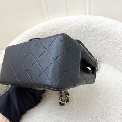 Chanel Classic Square Mini Flap in Black Lambskin and LGHW (Model: A35200)