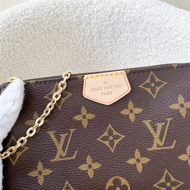 LV Multi Pochette Smaller Pochette in Monogram Canvas GHW