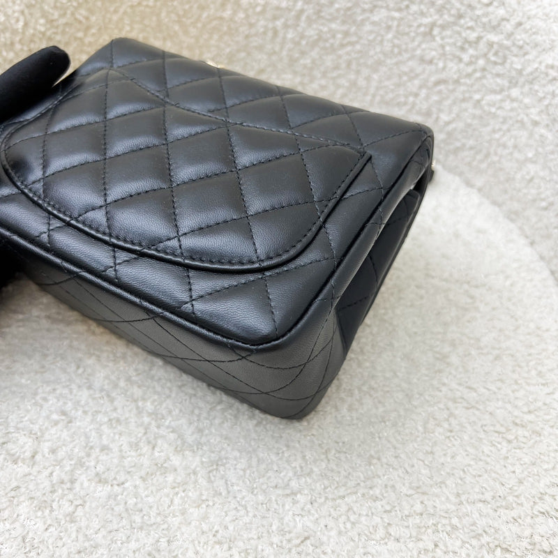 Chanel Classic Square Mini Flap in Black Lambskin and LGHW (Model: A35200)