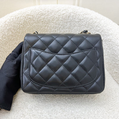 Chanel Classic Square Mini Flap in Black Lambskin and LGHW (Model: A35200)