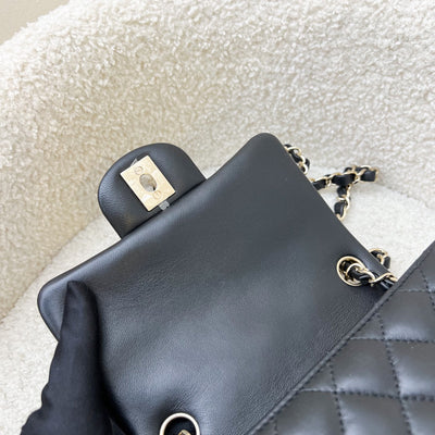 Chanel Classic Square Mini Flap in Black Lambskin and LGHW (Model: A35200)