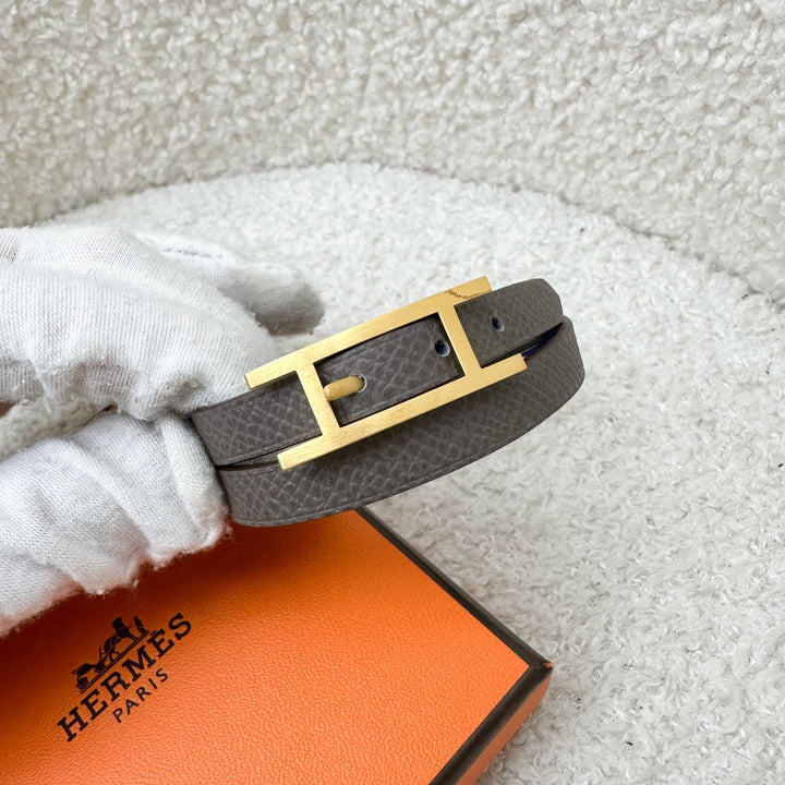 Hermes Behapi Double Tour Bracelet Matte GHW – Brands Lover