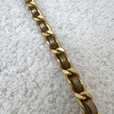Chanel Seasonal Flap Bag in Gold Shiny Calfskin / Caviar and AGHW