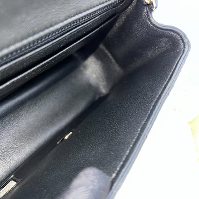 Chanel Classic Square Mini Flap in Black Lambskin and LGHW (Model: A35200)