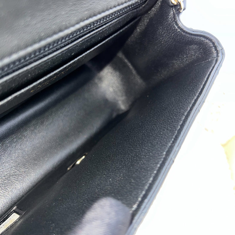 Chanel Classic Square Mini Flap in Black Lambskin and LGHW (Model: A35200)