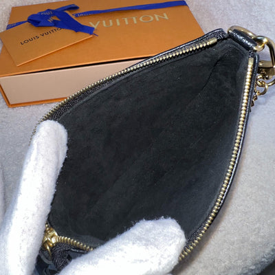 LV Mini Pochette Accessoires in Bicolor Black / Creme Empreinte Leather GHW
