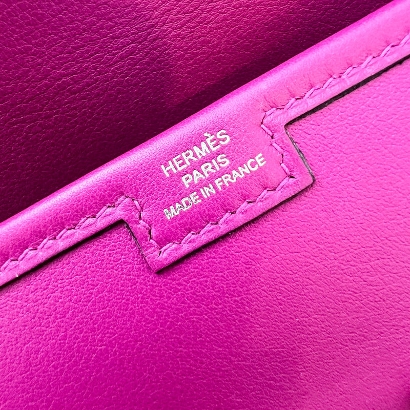 Hermes Jige Elan 29 Clutch Bag in Rose Poupre Swift Leather