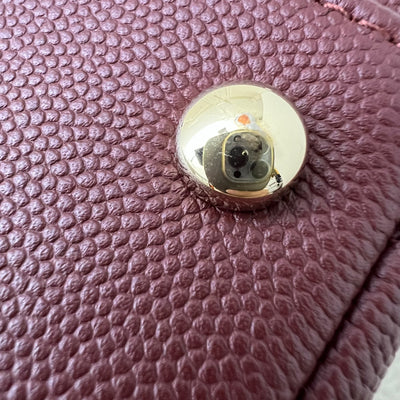 Chanel Small Business Affinity Flap in Burgundy Red Caviar and LGHW