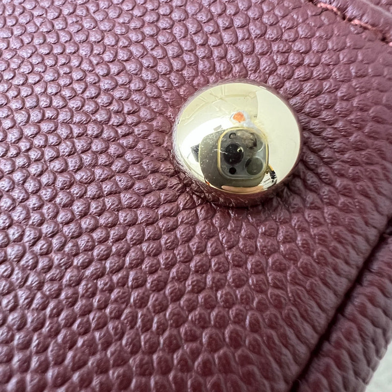 Chanel Small Business Affinity Flap in Burgundy Red Caviar and LGHW