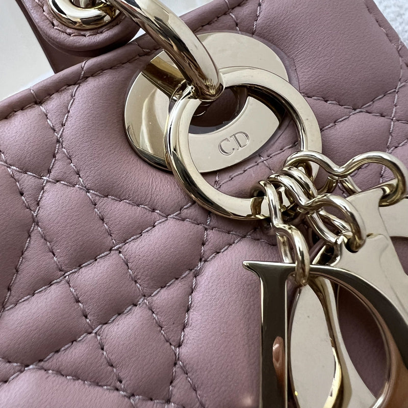 Dior Small Lady Dior My ABCDior Small Bag in Blush Pink Lambskin and LGHW (Model: M0538OCAL, Colour: M50P)