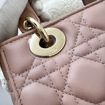 Dior Small Lady Dior My ABCDior Small Bag in Blush Pink Lambskin and LGHW (Model: M0538OCAL, Colour: M50P)