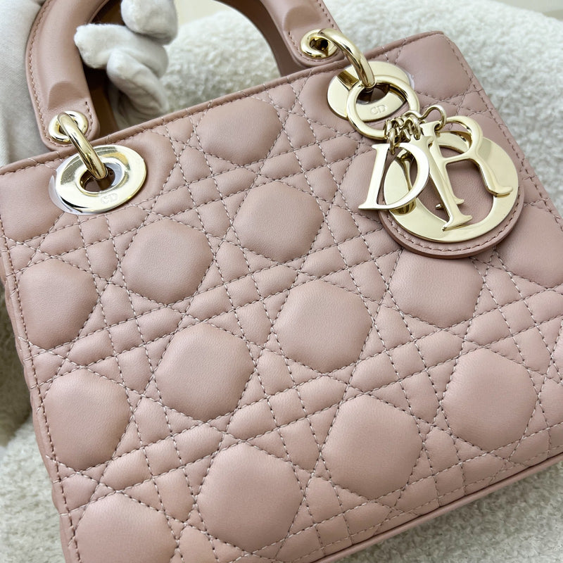 Dior Small Lady Dior My ABCDior Small Bag in Blush Pink Lambskin and LGHW (Model: M0538OCAL, Colour: M50P)