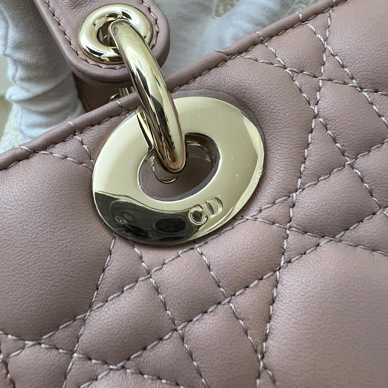 Dior Small Lady Dior My ABCDior Small Bag in Blush Pink Lambskin and LGHW (Model: M0538OCAL, Colour: M50P)