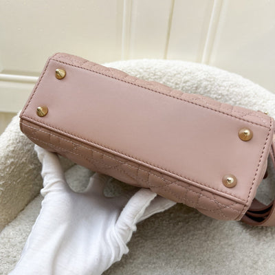 Dior Small Lady Dior My ABCDior Small Bag in Blush Pink Lambskin and LGHW (Model: M0538OCAL, Colour: M50P)