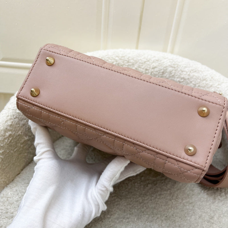 Dior Small Lady Dior My ABCDior Small Bag in Blush Pink Lambskin and LGHW (Model: M0538OCAL, Colour: M50P)