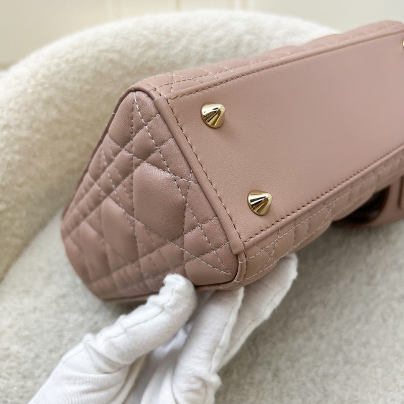 Dior Small Lady Dior My ABCDior Small Bag in Blush Pink Lambskin and LGHW (Model: M0538OCAL, Colour: M50P)