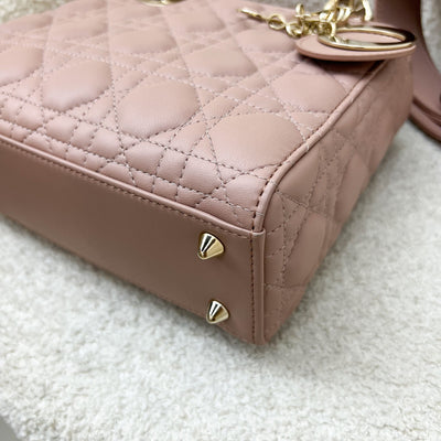 Dior Small Lady Dior My ABCDior Small Bag in Blush Pink Lambskin and LGHW (Model: M0538OCAL, Colour: M50P)