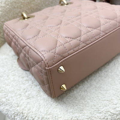 Dior Small Lady Dior My ABCDior Small Bag in Blush Pink Lambskin and LGHW (Model: M0538OCAL, Colour: M50P)
