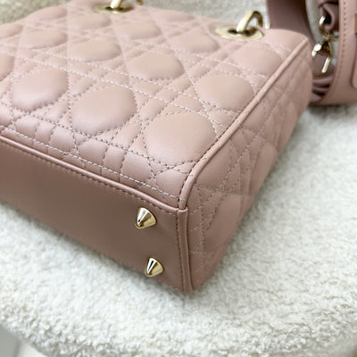 Dior Small Lady Dior My ABCDior Small Bag in Blush Pink Lambskin and LGHW (Model: M0538OCAL, Colour: M50P)