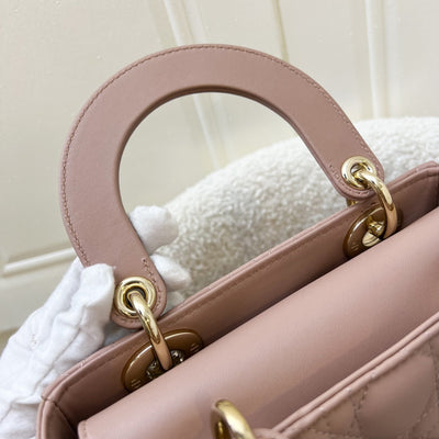 Dior Small Lady Dior My ABCDior Small Bag in Blush Pink Lambskin and LGHW (Model: M0538OCAL, Colour: M50P)