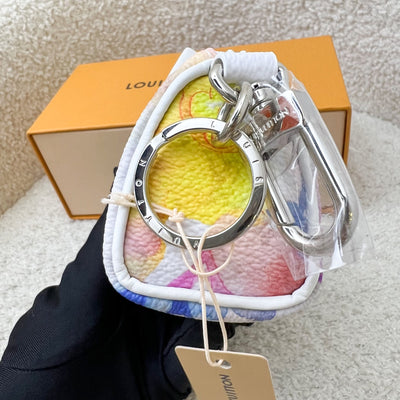 LV Mini Keepall Bag Charm in Watercolour Canvas and SHW (Model: MP2975)