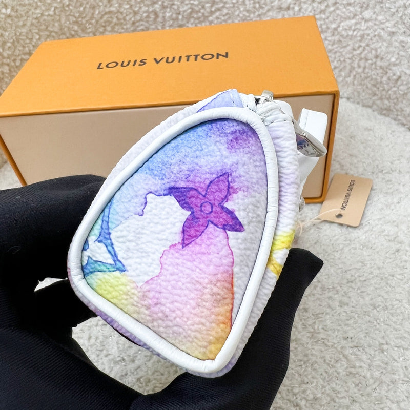 LV Mini Keepall Bag Charm in Watercolour Canvas and SHW (Model: MP2975)