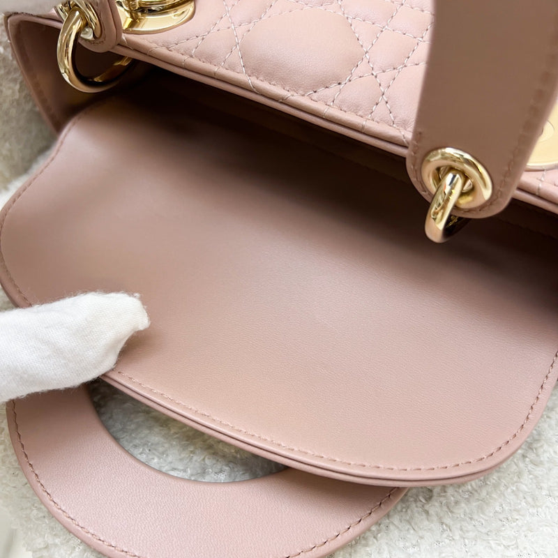 Dior Small Lady Dior My ABCDior Small Bag in Blush Pink Lambskin and LGHW (Model: M0538OCAL, Colour: M50P)