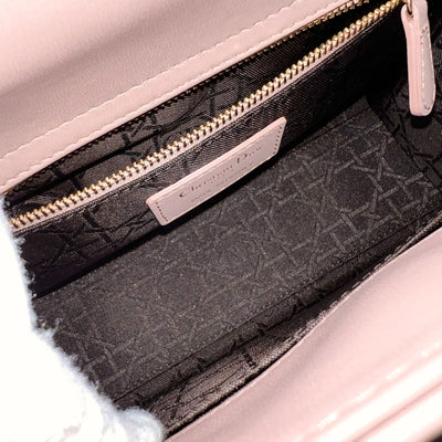 Dior Small Lady Dior My ABCDior Small Bag in Blush Pink Lambskin and LGHW (Model: M0538OCAL, Colour: M50P)