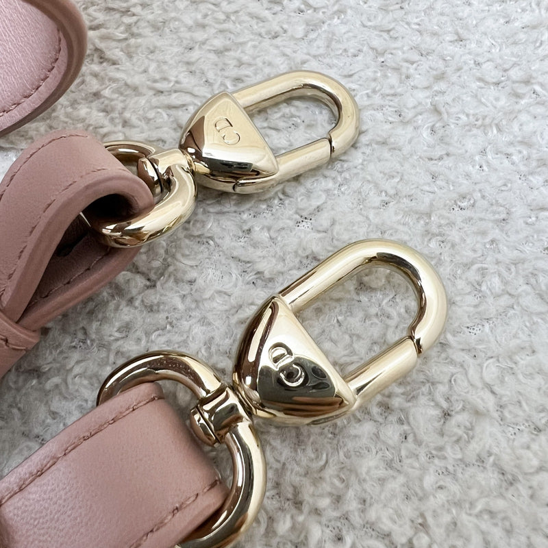 Dior Small Lady Dior My ABCDior Small Bag in Blush Pink Lambskin and LGHW (Model: M0538OCAL, Colour: M50P)
