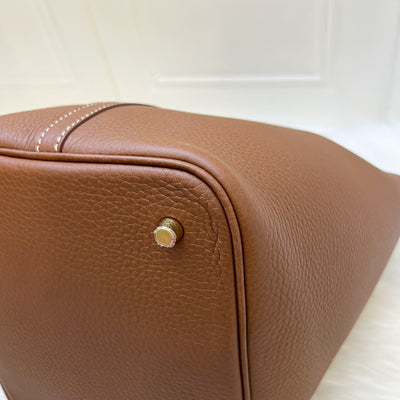 Hermes Picotin 22 in Gold Clemence Leather and GHW