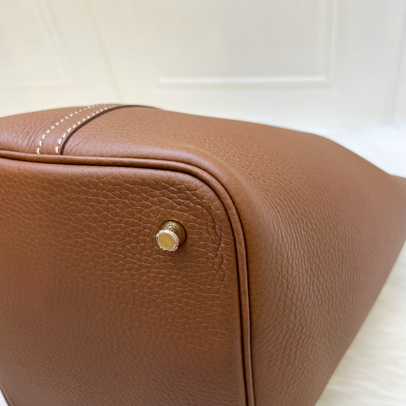 Hermes Picotin 22 in Gold Clemence Leather and GHW
