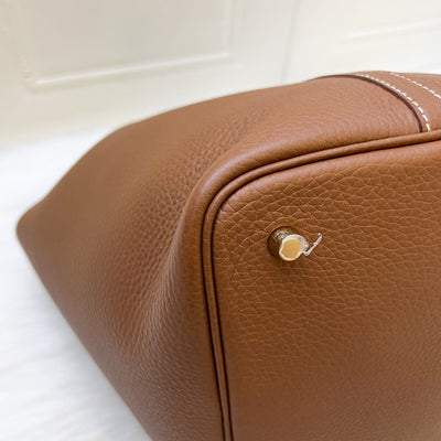 Hermes Picotin 22 in Gold Clemence Leather and GHW