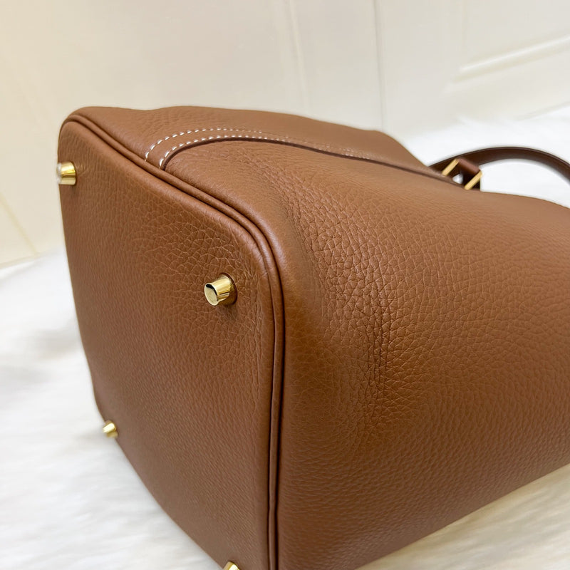 Hermes Picotin 22 in Gold Clemence Leather and GHW