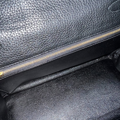 Hermes Kelly 28 in Noir Black Togo Leather and GHW