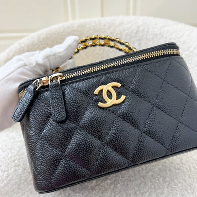 Chanel 22S "Pick Me Up" Vanity in Black Caviar and AGHW