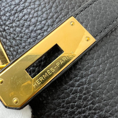 Hermes Kelly 28 in Noir Black Togo Leather and GHW