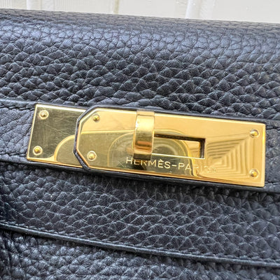 Hermes Kelly 28 in Noir Black Togo Leather and GHW