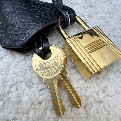Hermes Kelly 28 in Noir Black Togo Leather and GHW
