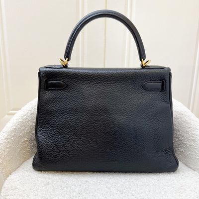 Hermes Kelly 28 in Noir Black Togo Leather and GHW