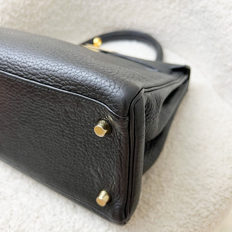 Hermes Kelly 28 in Noir Black Togo Leather and GHW