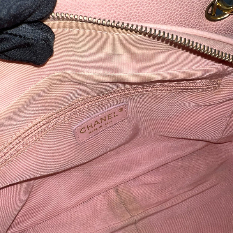 Chanel Vintage Petite Timeless Tote PTT in Sakura Pink Caviar and GHW