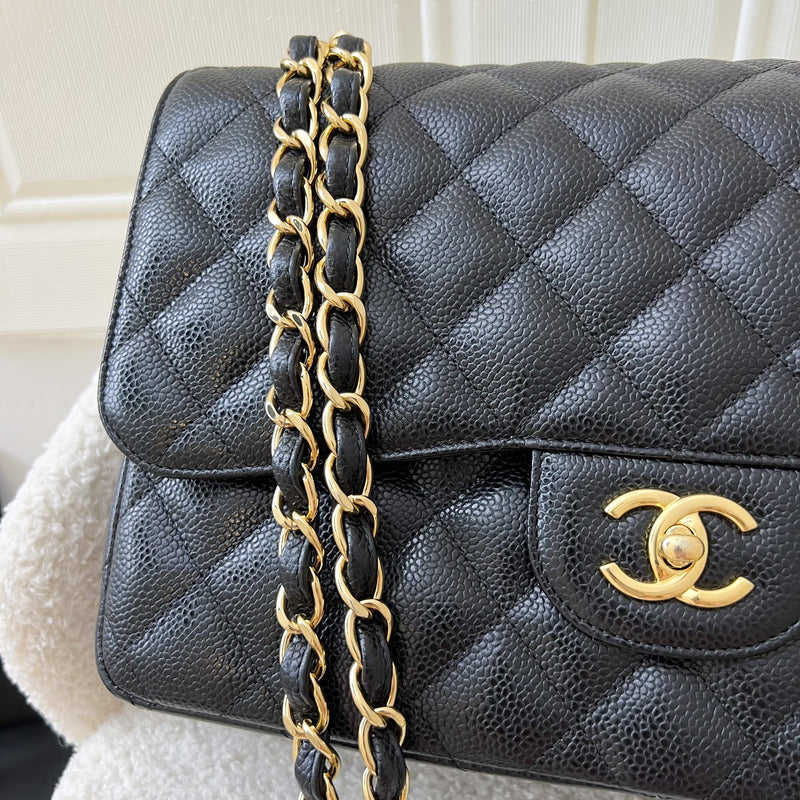 <On Hold> Chanel Jumbo Classic Flap DF in Black Caviar and GHW