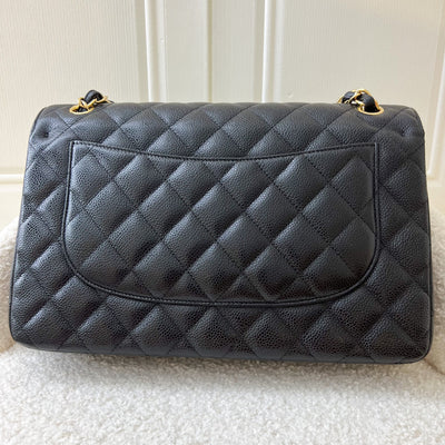 <On Hold> Chanel Jumbo Classic Flap DF in Black Caviar and GHW