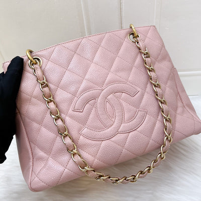 Chanel Vintage Petite Timeless Tote PTT in Sakura Pink Caviar and GHW