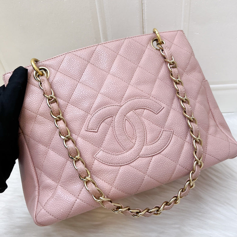 Chanel Vintage Petite Timeless Tote PTT in Sakura Pink Caviar and GHW