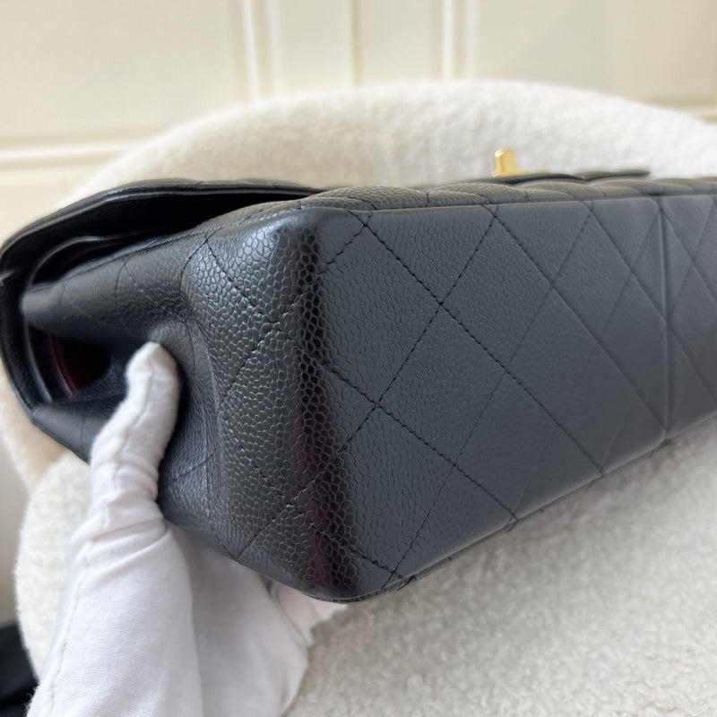 <On Hold> Chanel Jumbo Classic Flap DF in Black Caviar and GHW