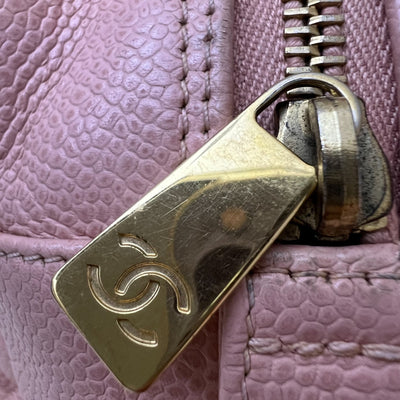 Chanel Vintage Petite Timeless Tote PTT in Sakura Pink Caviar and GHW