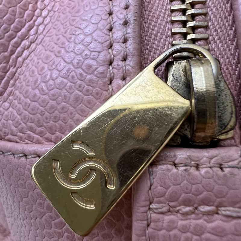Chanel Vintage Petite Timeless Tote PTT in Sakura Pink Caviar and GHW