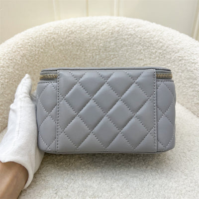 Chanel Pearl Crush Small Vanity in Grey Lambskin and AGHW